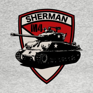 M4 Sherman Tank (Front & Back logo) T-Shirt